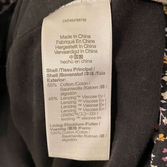 Madewell Ruffle Floral Print Button Front Trapeze Mini Dress | Size Small - Picture 8 of 9